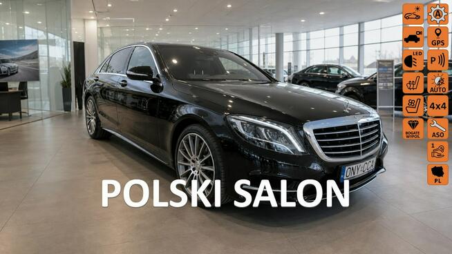 S 350d L 4MATIC 258 KM -bezwypadkowy/salon/I właściciciel Biała - zdjęcie 1