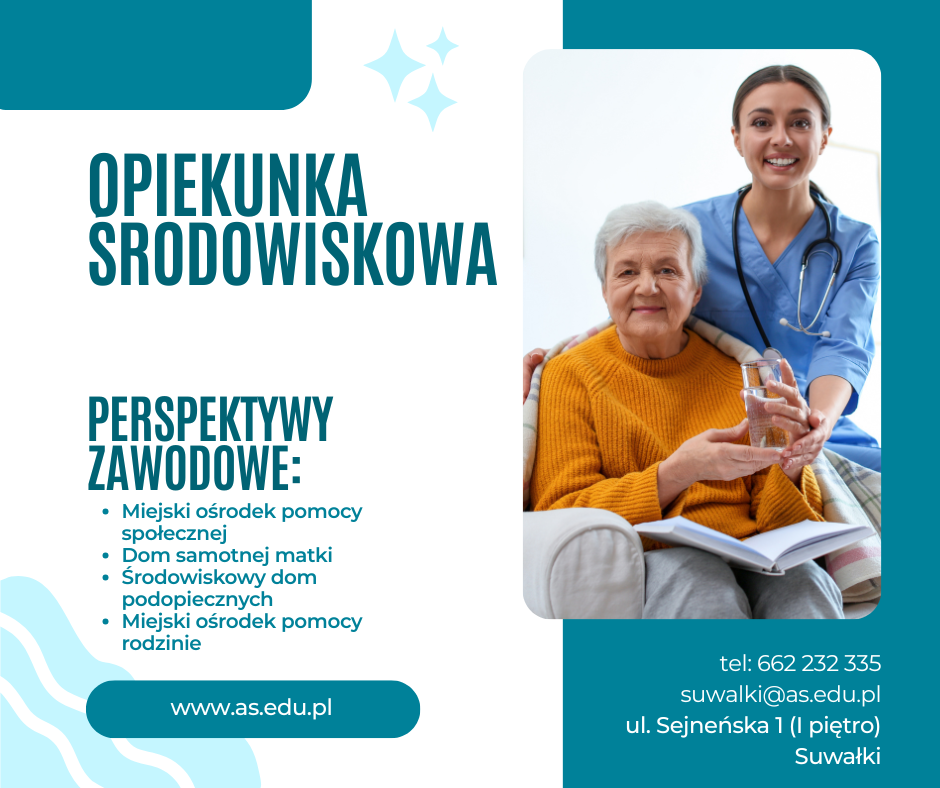Opiekunka Środowiskowa - zawód przyszłości! Suwałki - zdjęcie 1