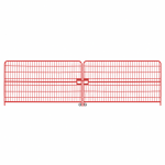 Brama dwuskrzydłowa ażurowa 7x2m malowana z ryglem i kółkami