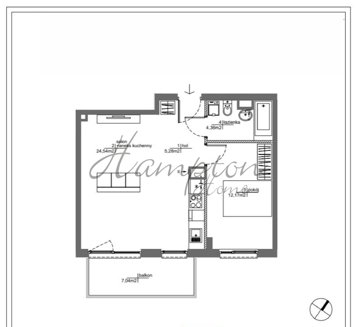 Gotowe mieszkanie na Mokotowie, stan deweloperski Mokotów - zdjęcie 2