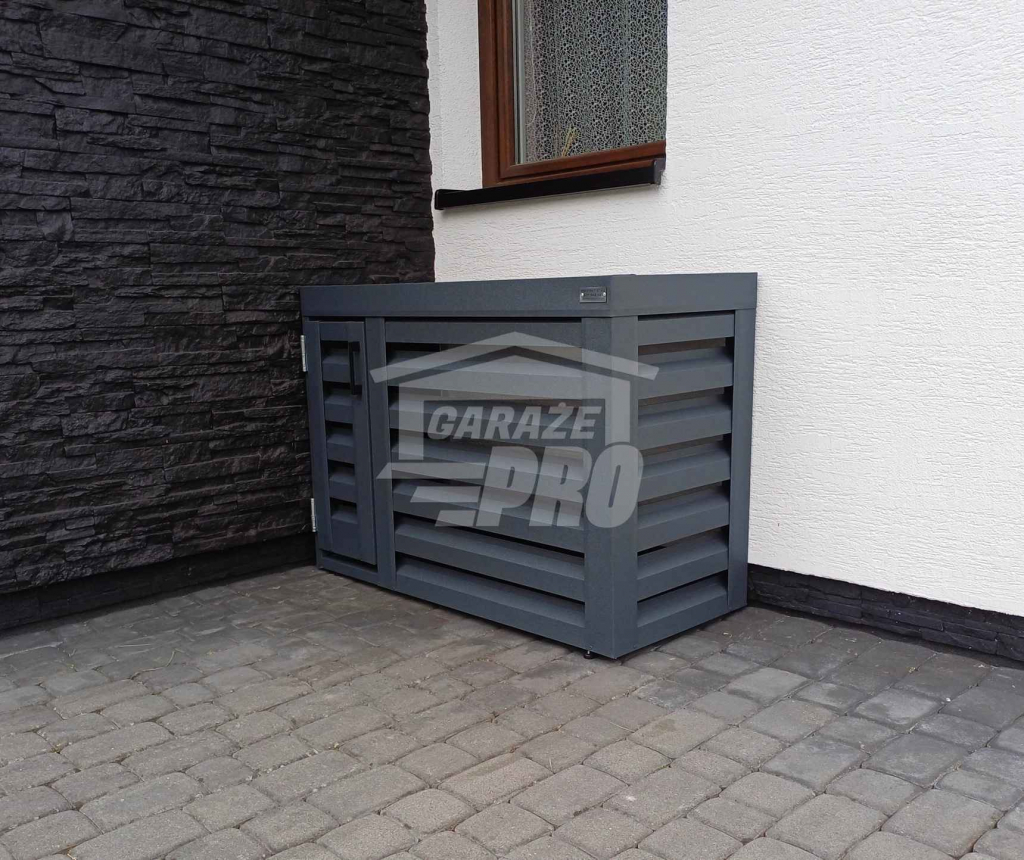 Osłona klimatyzatora - 100x40x80 cm antracyt - drzwiczki GP306 Gdynia - zdjęcie 3