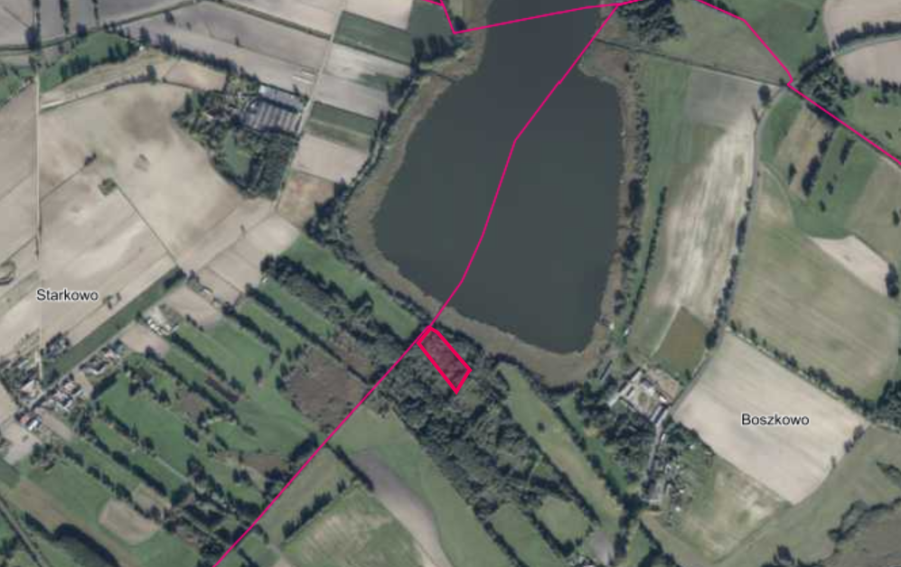 Boszkowo działka z linią brzegową jeziora Boszkowo - zdjęcie 1