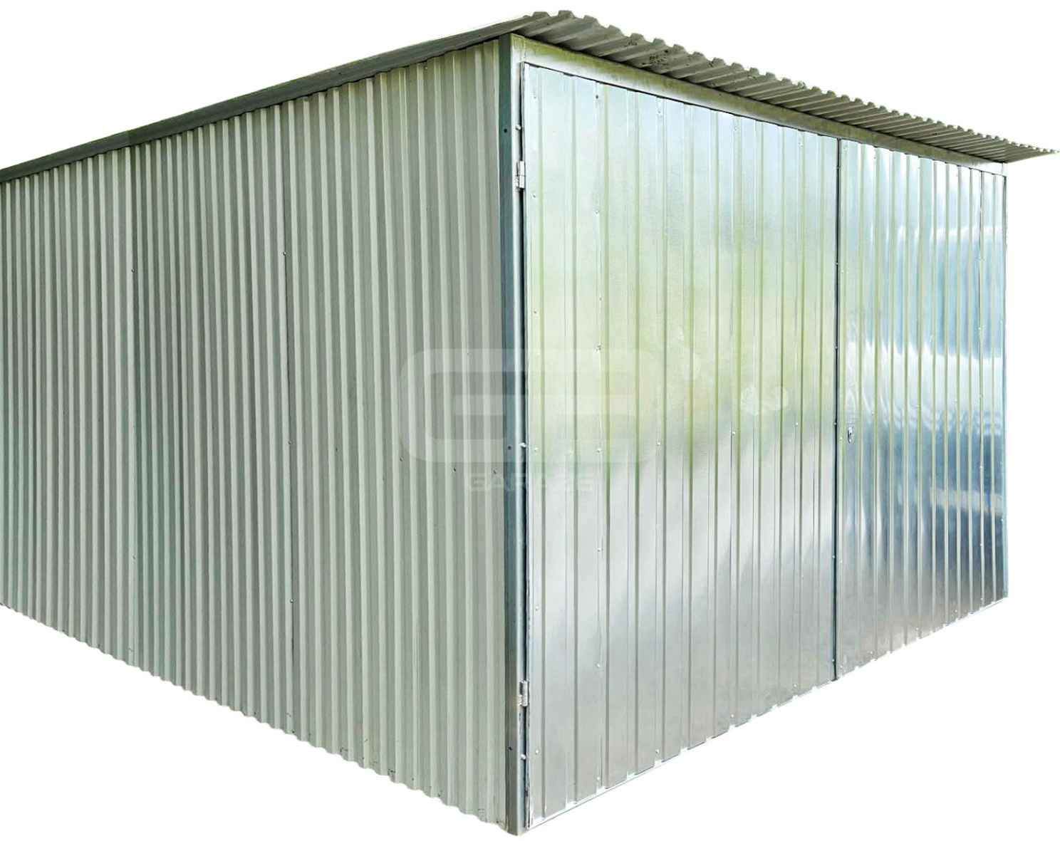 Garaż blaszany 3×5 m II gatunek na budowę wolnostojący brama GB115 Turek - zdjęcie 1