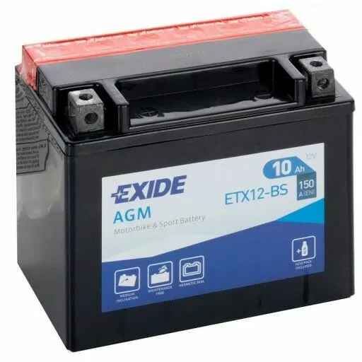 Akumulator 12V 10Ah EXIDE ETX12-BS YTX12-BS DARMOWY DOWÓZ Radom - zdjęcie 1