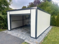 Garaż płyta warstwowa  4x5,5m - brama uchylna - okno  - dach  GP723 Kłodzko - zdjęcie 4