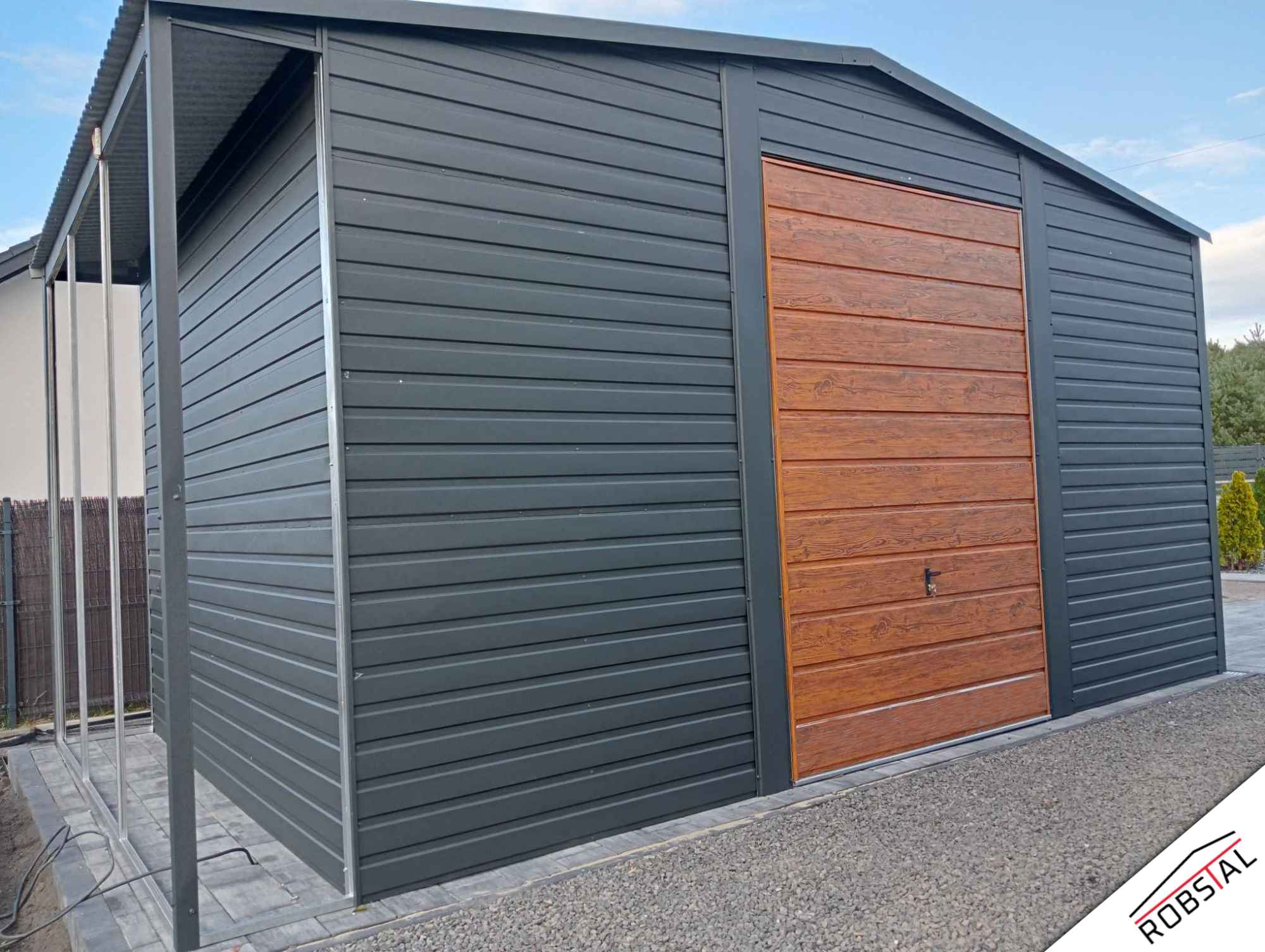 Schowek Blaszany z wiatą 6x3m PREMIUM Stare Miasto - zdjęcie 2