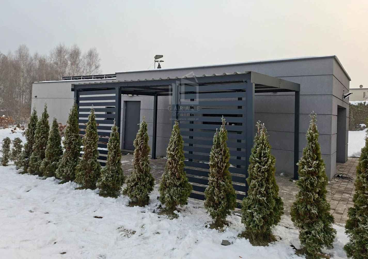 Carport PREMIUM - Wiata samochodowa 4x5  dodatkowa zabudowa ID1155 Białystok - zdjęcie 5