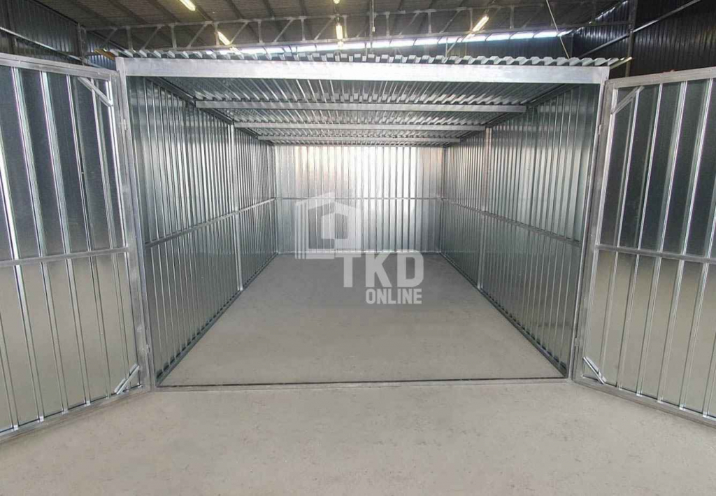 Garaż blaszany 3x5m - brama dwuskrzydłowa dach spad w tył TKD386 Łuków - zdjęcie 11