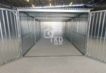 Garaż blaszany 3x5m - brama dwuskrzydłowa dach spad w tył TKD386 Łuków - zdjęcie 11