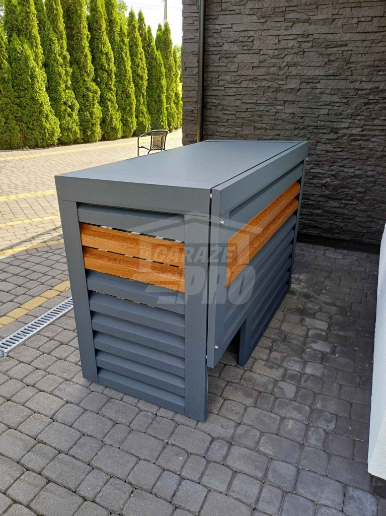 Osłona klimatyzatora -130x50x110 cm antracyt + jasny orzech  GP312 Gdynia - zdjęcie 10
