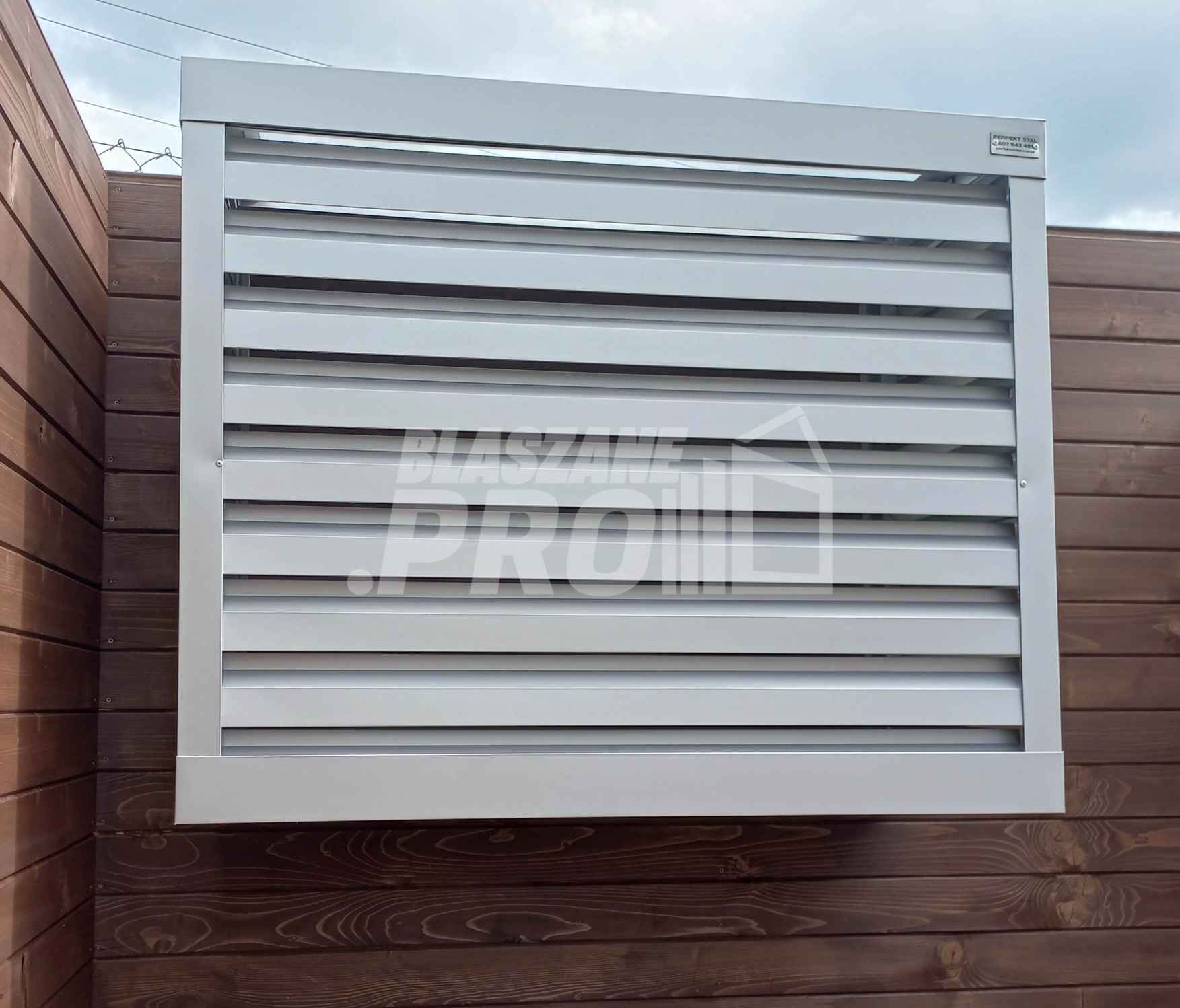 Osłona klimatyzatora - pompy ciepła 70x40x130 cm biały GP294 Białogrądy - zdjęcie 7