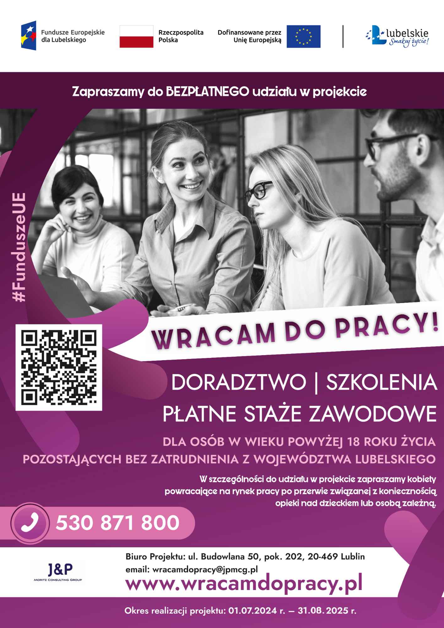 Zapraszamy do udziału w projekcie pt. „Wracam do pracy!” Lublin - zdjęcie 1