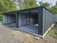 Garaż blaszany 3,5x6 + wiata 5x6 m Brama okno drzwi  Dach  GP574 Tczew - zdjęcie 2