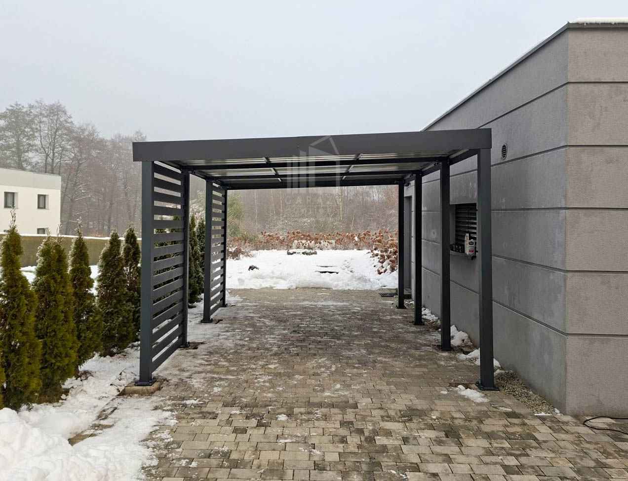 Carport PREMIUM - Wiata samochodowa 4x5  dodatkowa zabudowa ID1155 Białystok - zdjęcie 3