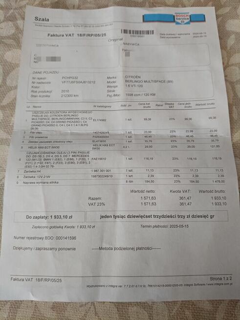 Citroen Berlingo 2010 Antoniny - zdjęcie 8