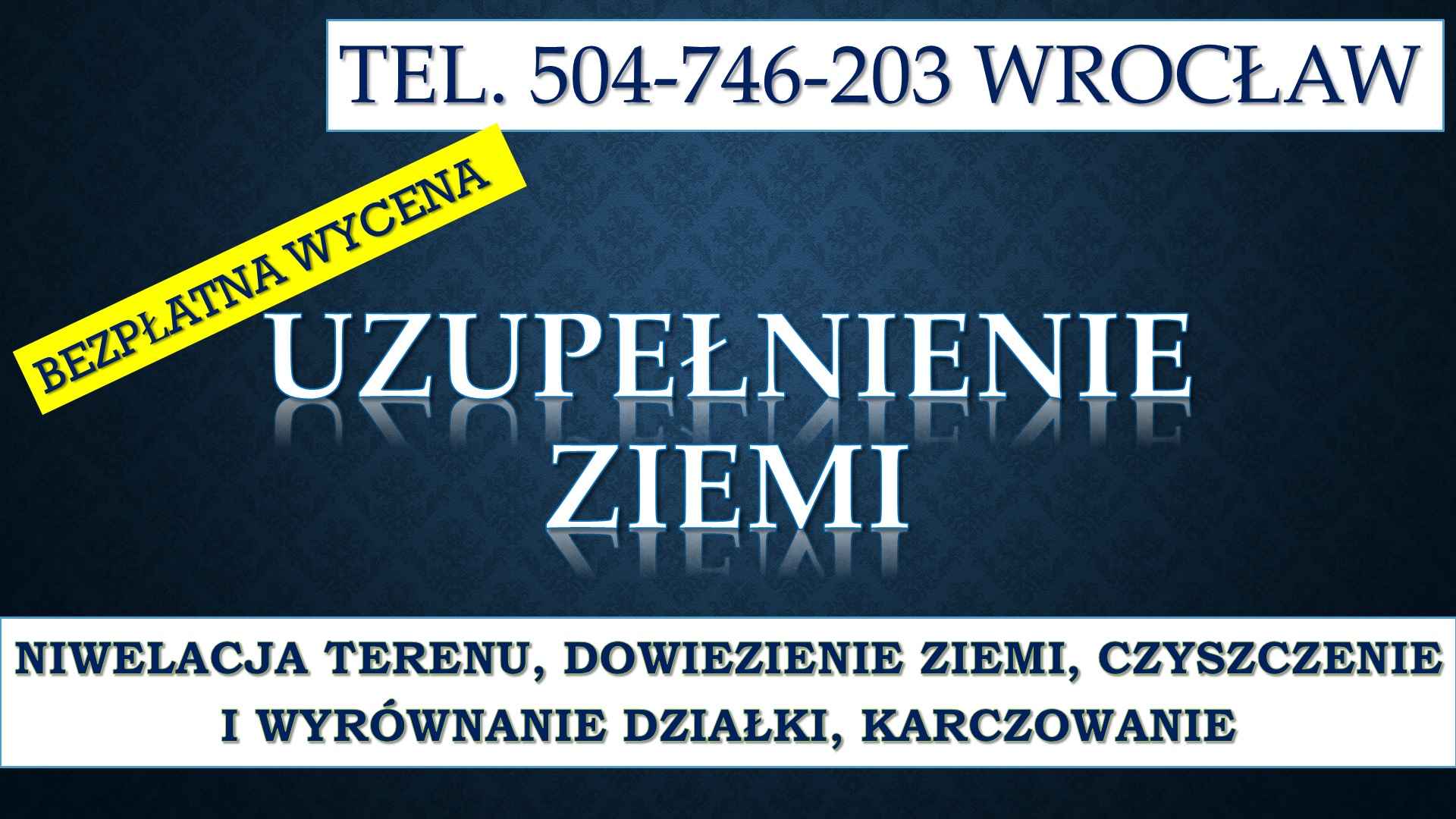 Wyrównanie działki, cena, tel 504-746-203. Uzupełnienie ziemi, Wrocław Psie Pole - zdjęcie 4