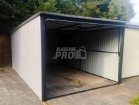 Garaż blaszany 3x5 Brama  Uchylna - Biały  - Dach spad w tył GP169 Białogard - zdjęcie 3