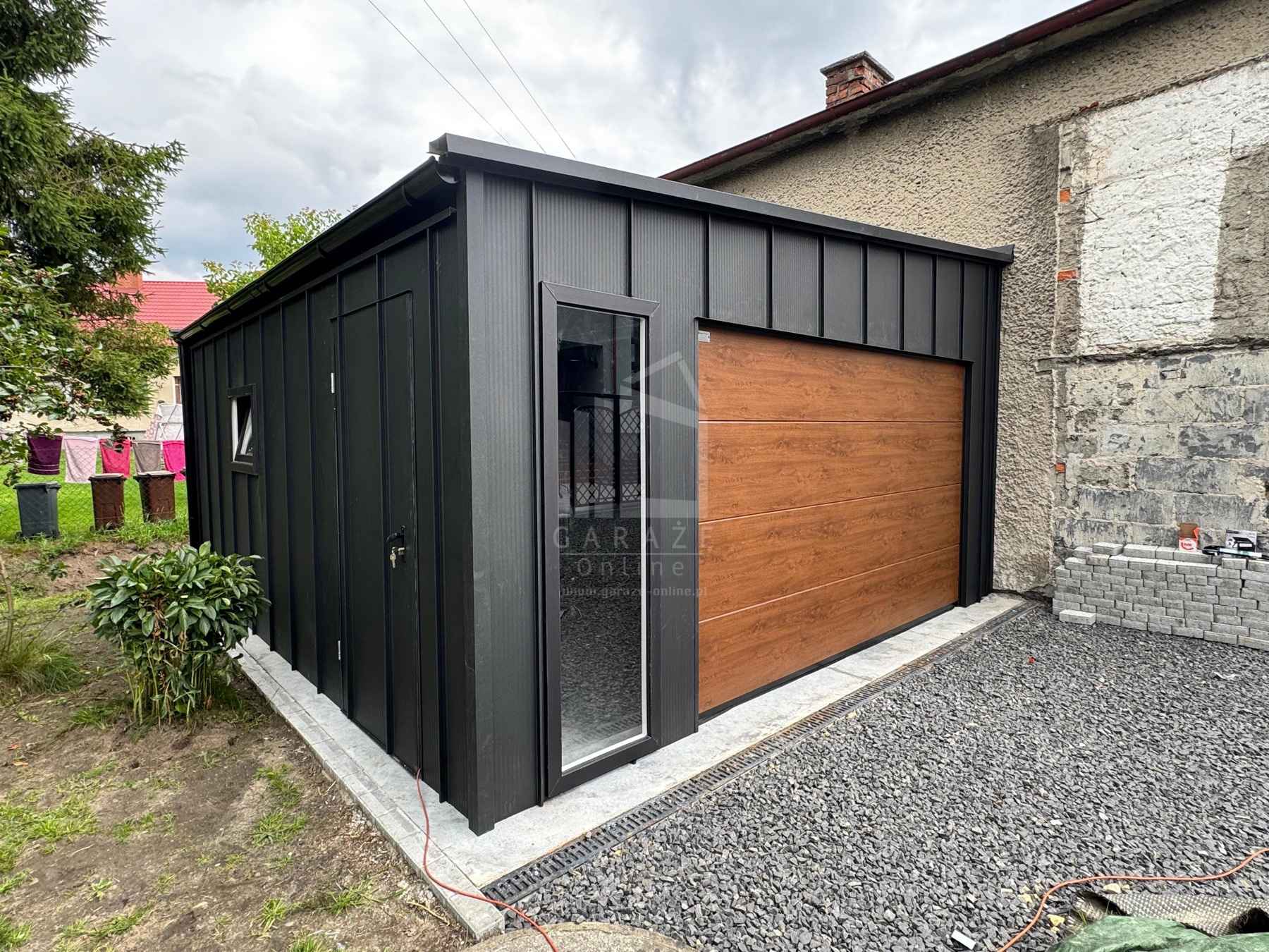 Schowekdomek ogrodowy PREMIUM 4,4x2,5m + wiata 1,1x2,5 dach  ID1084 Kętrzyno - zdjęcie 6