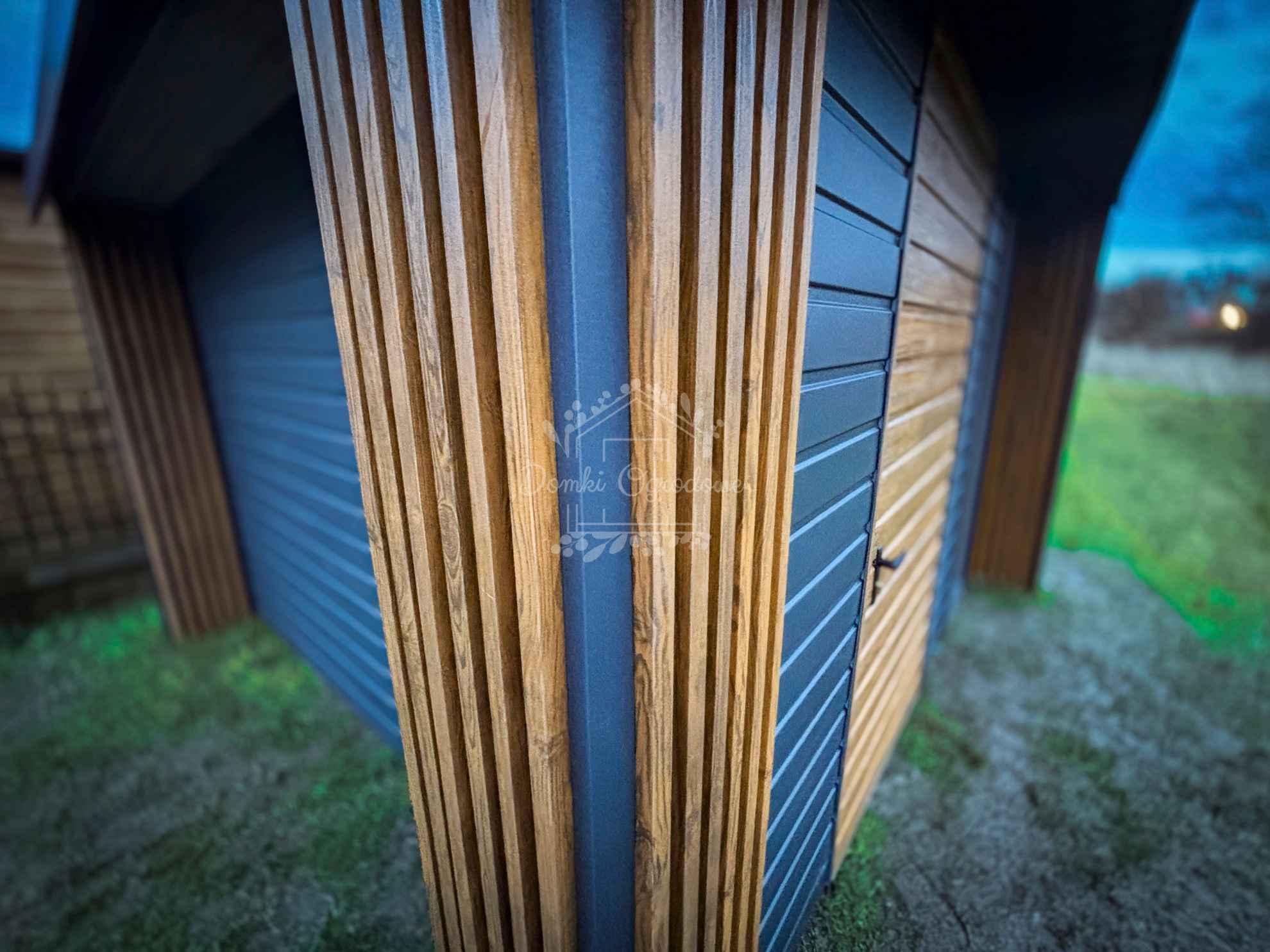 Schowek - Domek ogrodowy PREMIUM 3x3m + wiata  Dekor z lameli  ID901 Jastrzębie-Zdrój - zdjęcie 9