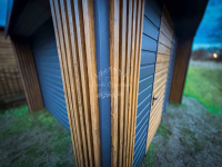 Schowek - Domek ogrodowy PREMIUM 3x3m + wiata  Dekor z lameli  ID901 Jastrzębie-Zdrój - zdjęcie 9