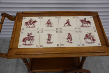 barek - stolik dębowy na kółkach - super stan Olsztyn - zdjęcie 2