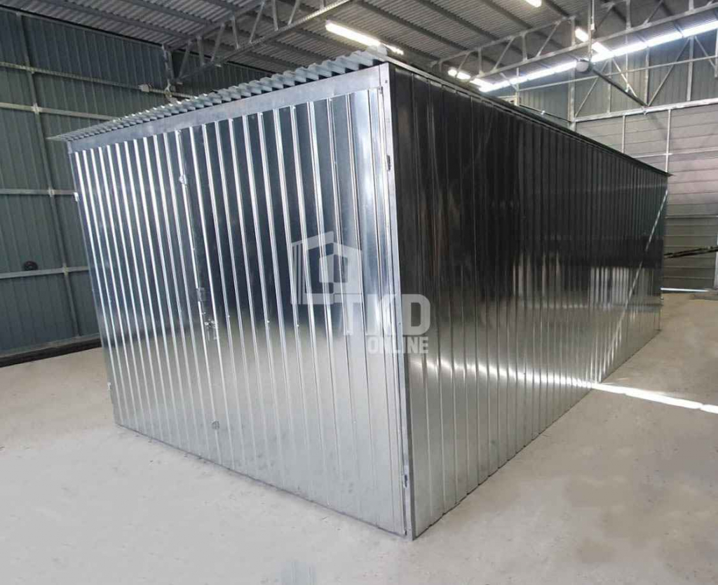 Garaż blaszany 3x5m brama dwuskrzydłowa ocynk dach TKD385 Chełm - zdjęcie 6