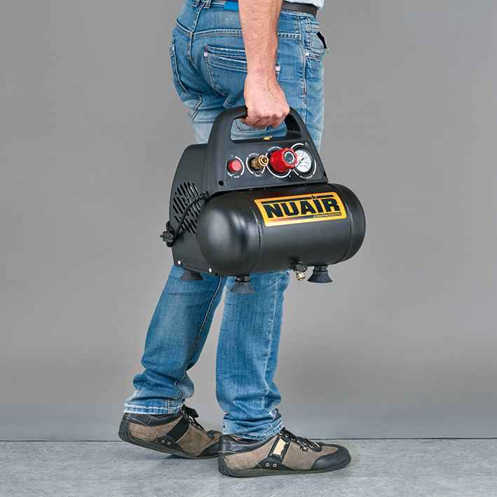 Kompresor bezolejowy NuAir sprężarka 6 litrów 8 bar 230V C6BB304NUB552 Nysa - zdjęcie 2