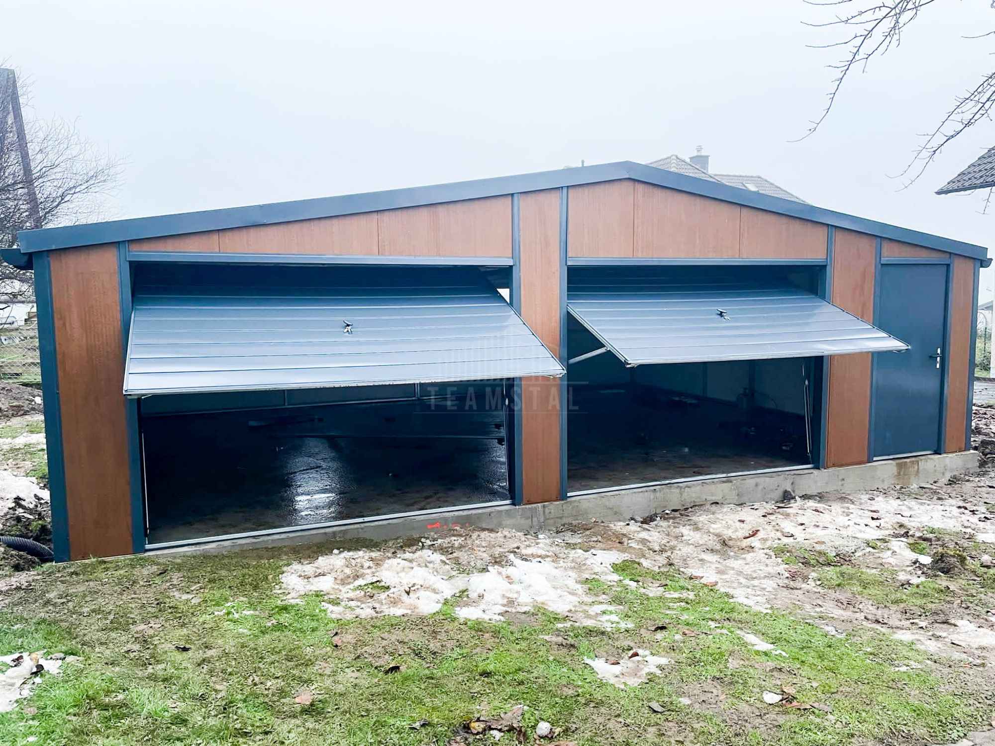 Garaż Ocieplany Płyta 9x6 2x Brama 2x okno Rynny Blachodach TS1238 Katowice - zdjęcie 12