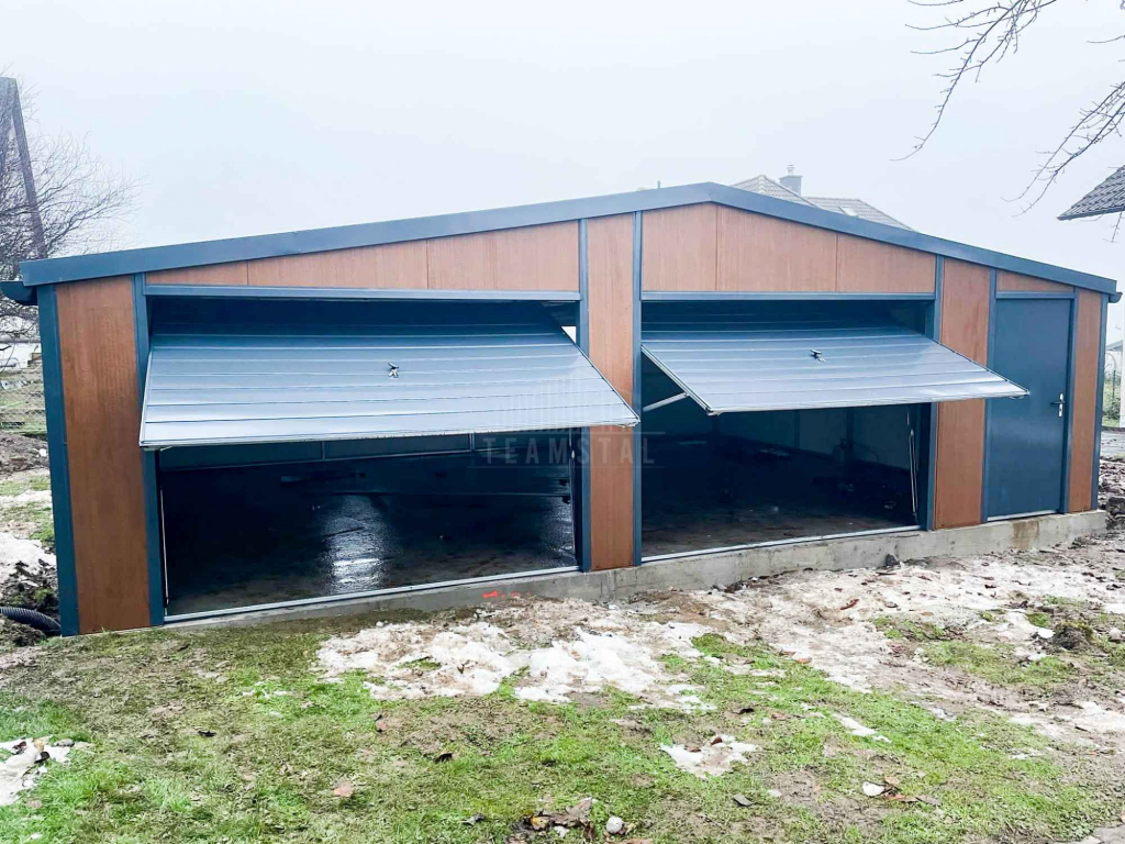 Garaż Ocieplany Płyta 9x6 2x Brama 2x okno Rynny Blachodach TS1238 Katowice - zdjęcie 12