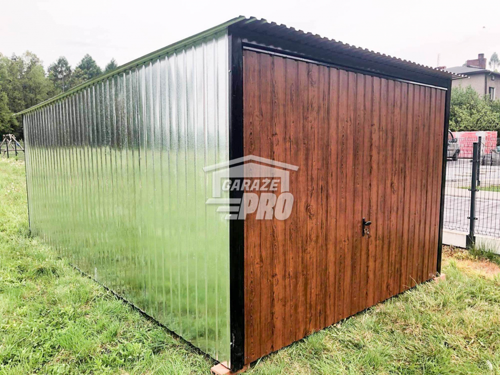 Garaż blaszany 3x5 Brama uchylna spad w tył GP104 Radom - zdjęcie 4