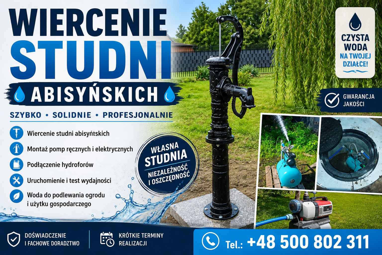 Wiercenie studni abisyńskich Płock - zdjęcie 1