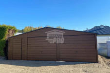 Garaż blaszany 8x6m - 2x Brama - drzwi - 2x okno Dach GP599 Przasnysz - zdjęcie 2