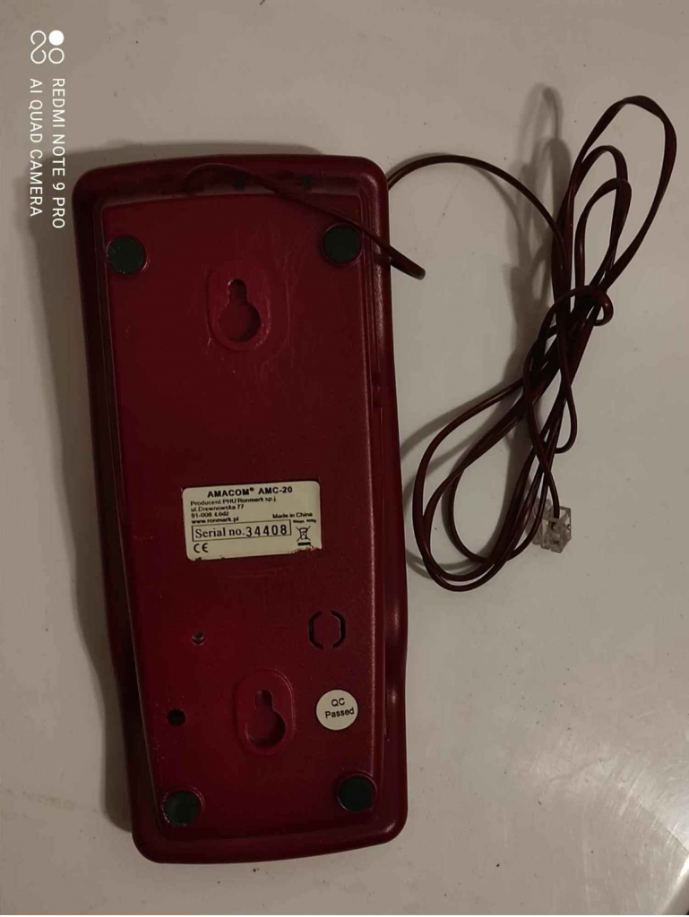 OKAZJA! ANTYK! Stacjonarny przewodowy telefon AMACOM AMC-20 Krowodrza - zdjęcie 4