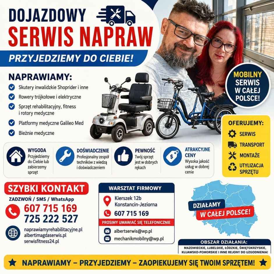 Dojazdowy Serwis Naprawy Skuterów Inwalidzkich Shoprider Konstancin-Jeziorna - zdjęcie 1