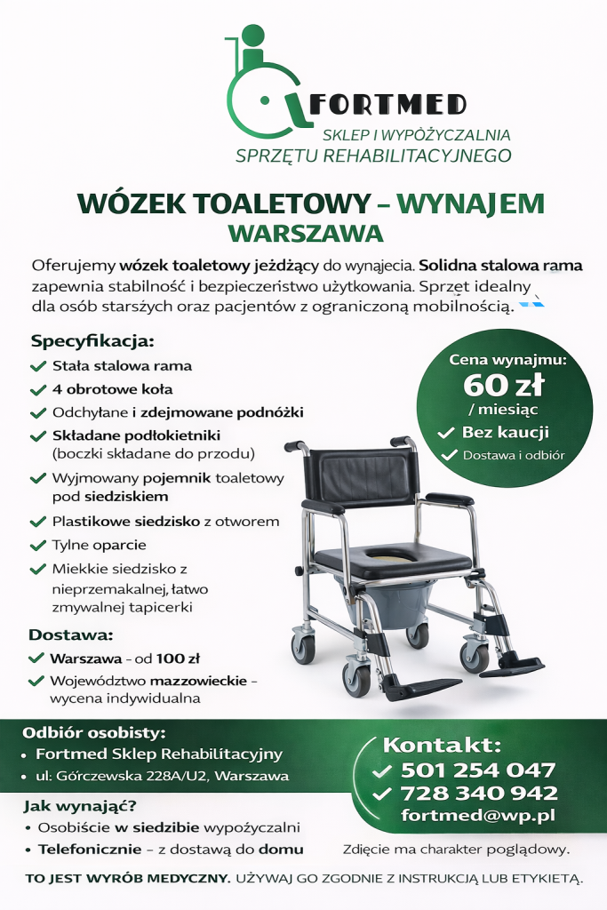 Wózek toaletowy – wynajem Warszawa Bemowo - zdjęcie 1