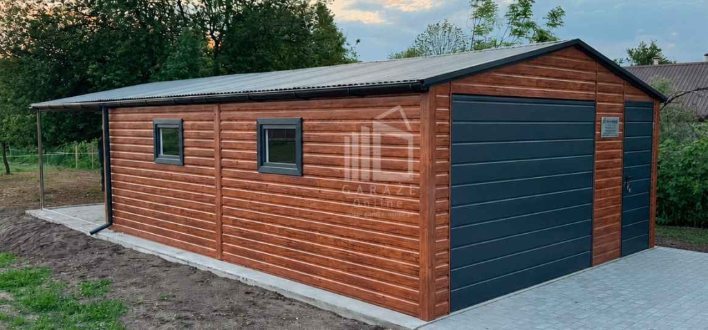 Garaż blaszany 5x6 m wiata 5x3 m brama drzwi 2x okno rynny ID1287 Inowrocław - zdjęcie 2