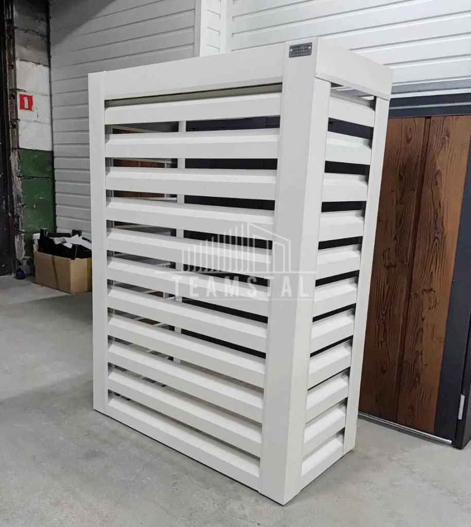 Osłona klimatyzatora – pompy ciepła 100x40x150 cm biały TS1217 Włocławek - zdjęcie 3