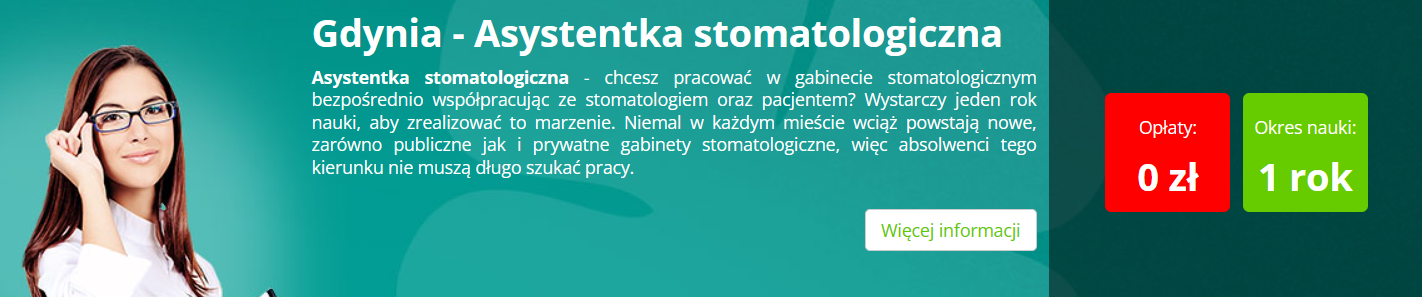 Asystentka stomatologiczna -Szkoła medyczna-Cosinus Gdynia- trwa nabór Gdynia - zdjęcie 1