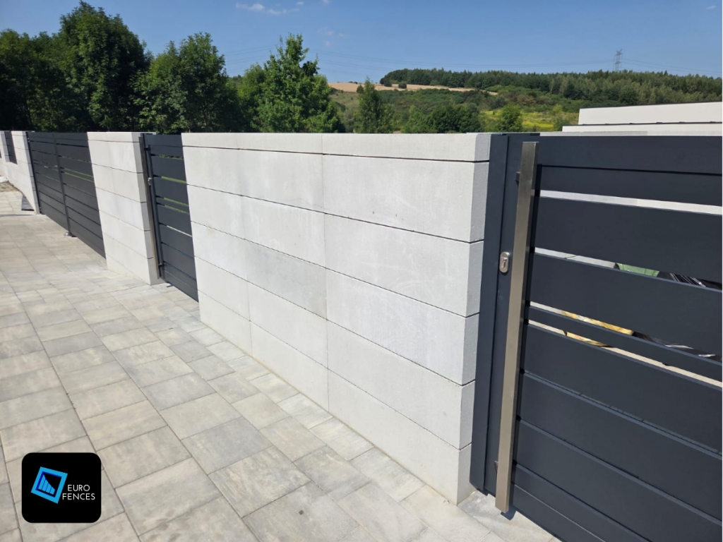 Ogrodzenie aluminiowe, Brama przesuwna / dwuskrzydłowa, Euro Fences Gorlice - zdjęcie 11