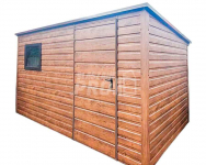Schowek - Domek Ogrodowy 3,5x2m Drzwi - Okno - Drewnopodobny GP433