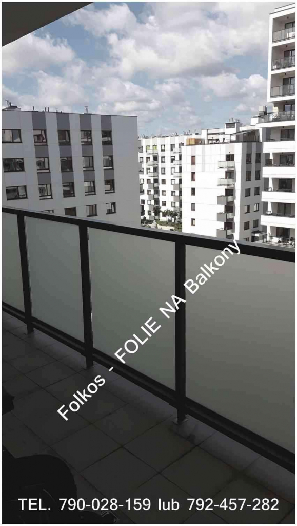 Folie na balkon Ceramiczna -Oklejamy szklane balkony Warszawa Białołęk Białołęka - zdjęcie 11