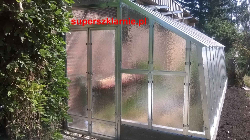 Stalowa szklarnia przyścienna Szklarnia ogrodowa stalowa bardzo mocna Polesie - zdjęcie 1