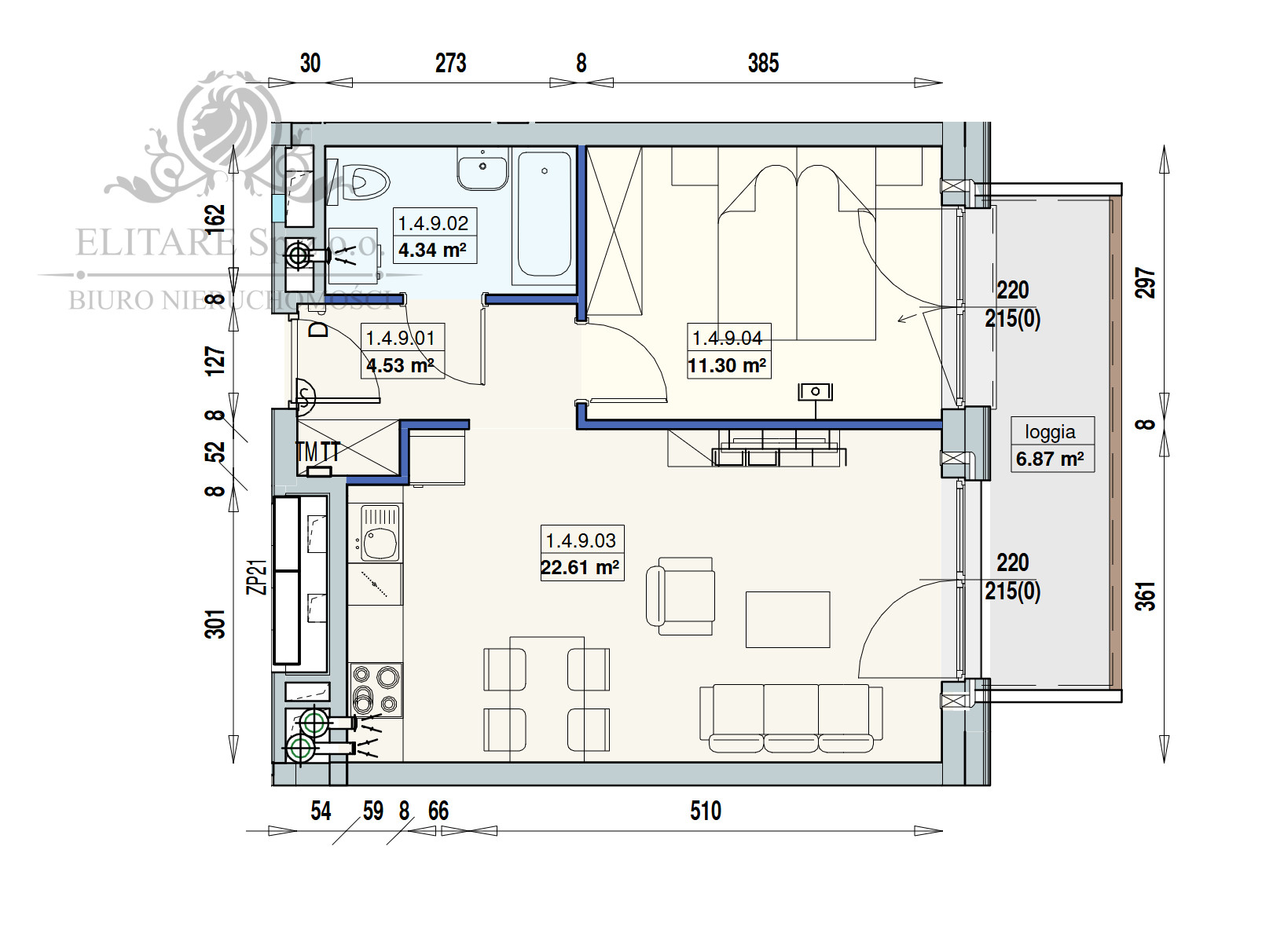 Mieszkanie 42,78m2 w Nowej inwestycji blisko Dworca Głównego Wrocław - zdjęcie 5