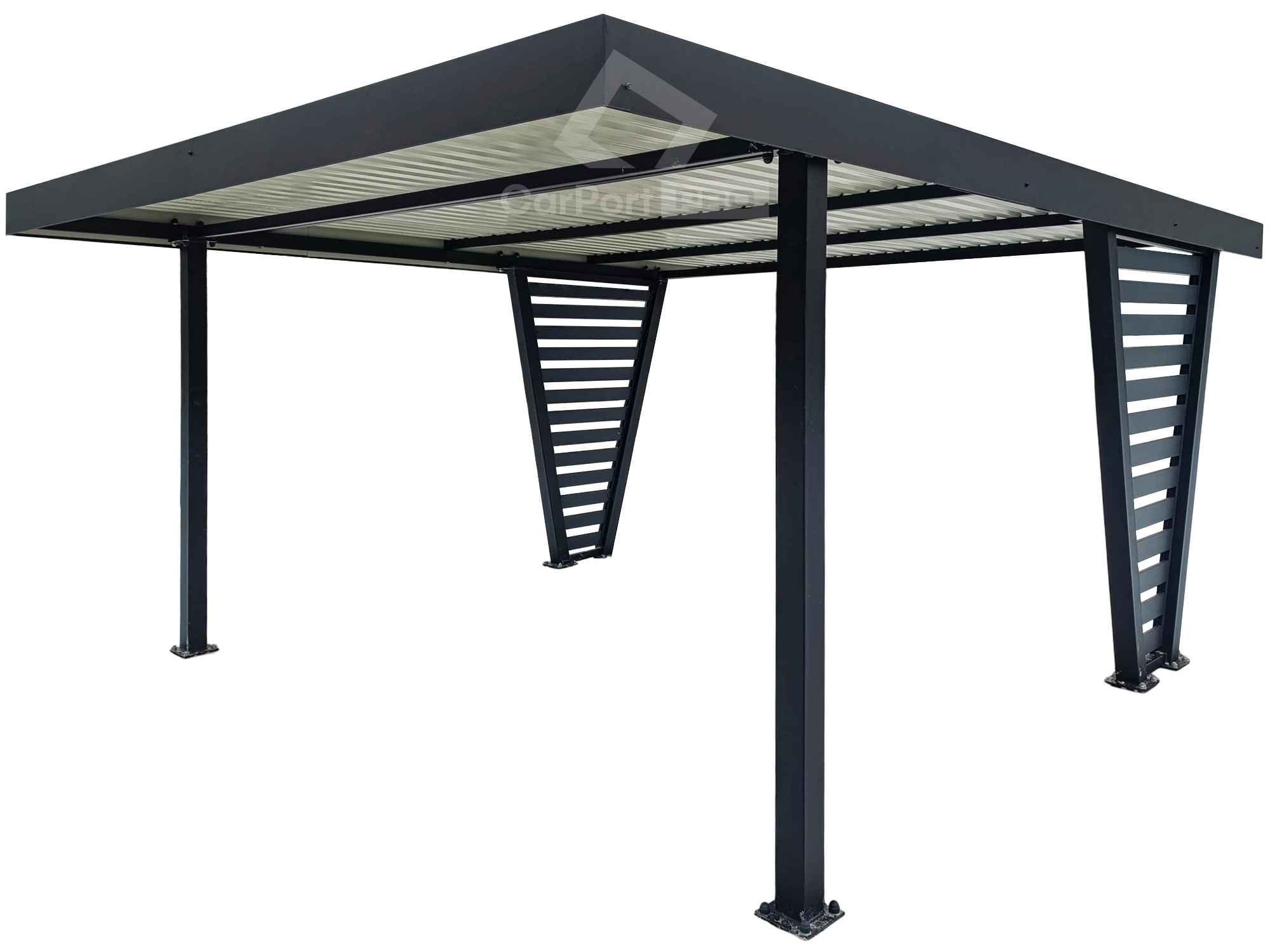 Carport V PREMIUM 4x5m Wypełnienie panelami Wiata samochodowa CP136 Sopot - zdjęcie 1