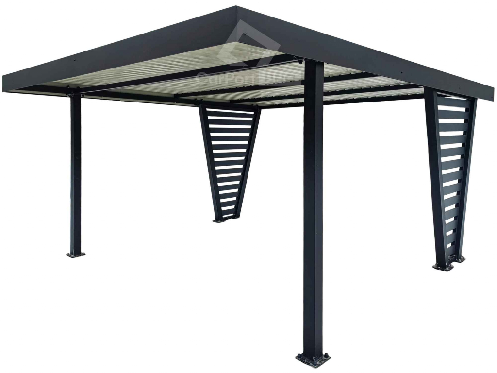 Carport V PREMIUM 4x5m Wypełnienie panelami Wiata samochodowa CP136 Sopot - zdjęcie 1