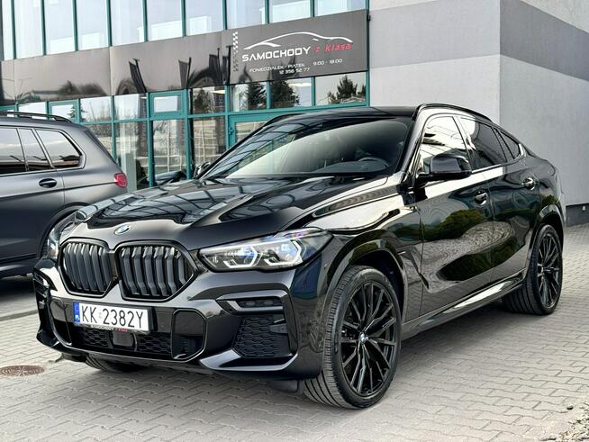 BMW X6 40d. All Black. Gwarancja 05.2027. Nowe opony. Po serwisie ASO. Węgrzce - zdjęcie 1