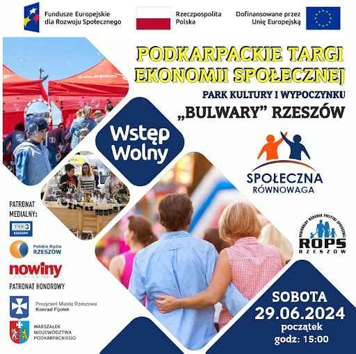 Podkarpackie Targi Ekonomii Społecznej - 29.06.24 Rzeszów - zdjęcie 1