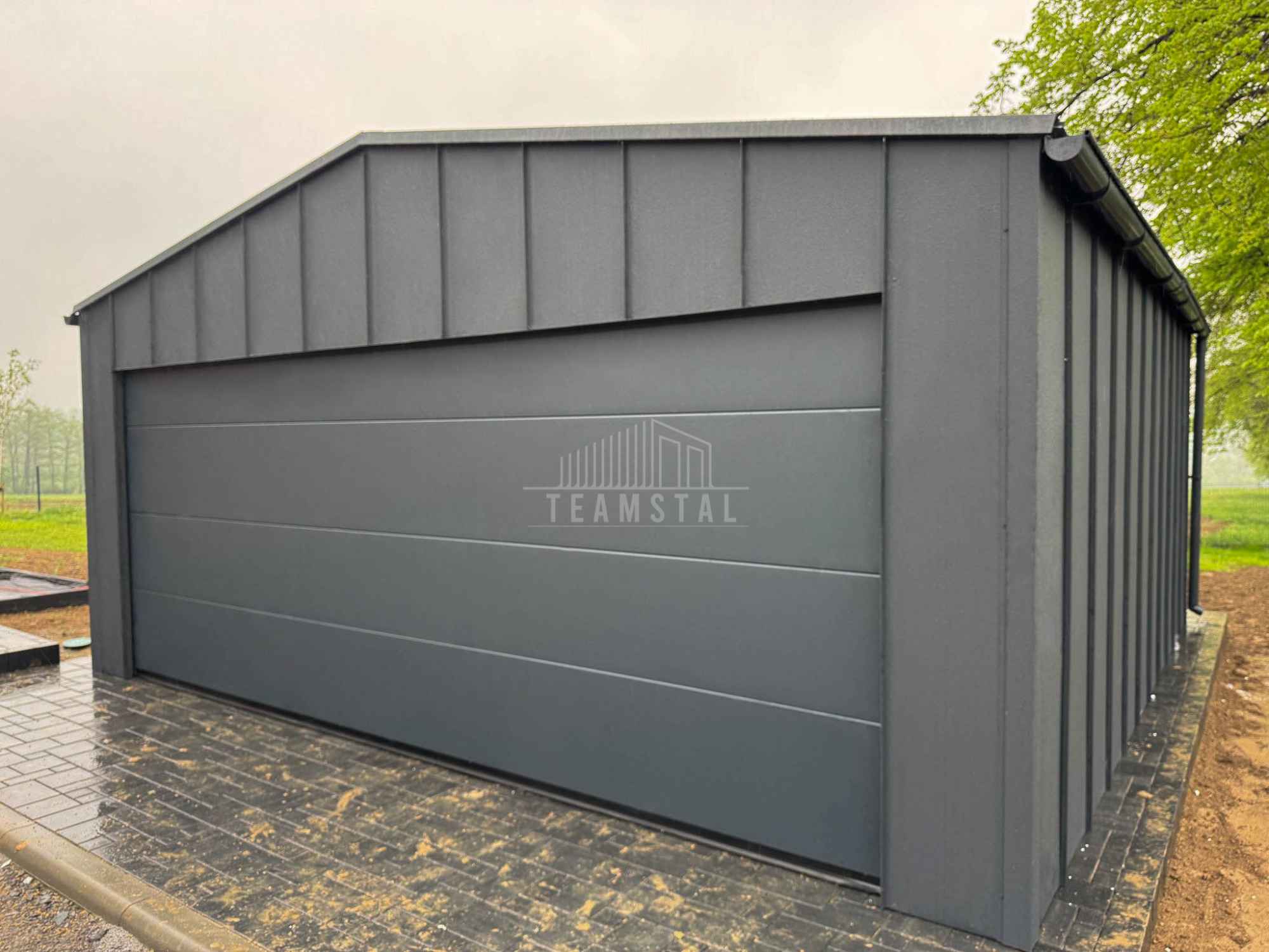 Garaż blaszany Premium 6x5,8 Brama drzwi 2x okno rynny dach TS1095 Wieliczka - zdjęcie 5