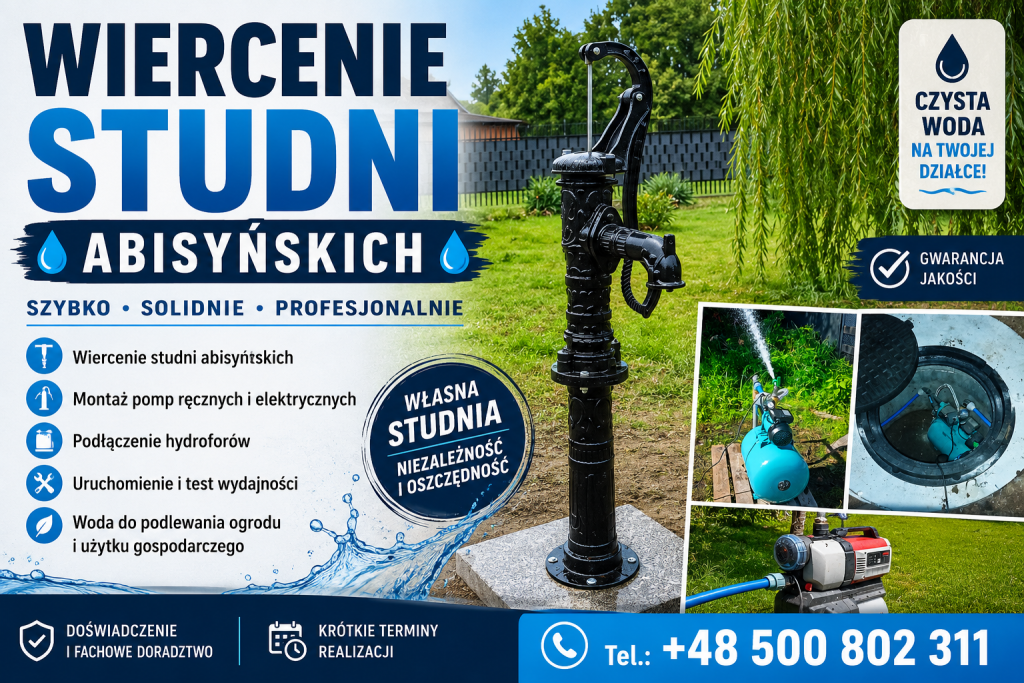 Wiercenie studni abisyńskich Płock - zdjęcie 1