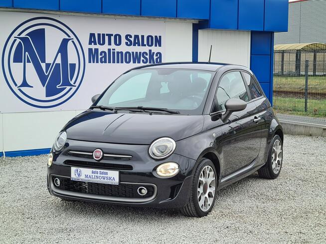 Fiat 500 Automat Klimatronik Półskóry Tempomat Halogeny Komputer Alu Wągrowiec - zdjęcie 7
